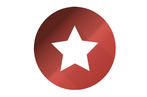 Star icon on a red circular background representing standard nomination processing, transmission system requests, and dispatch control